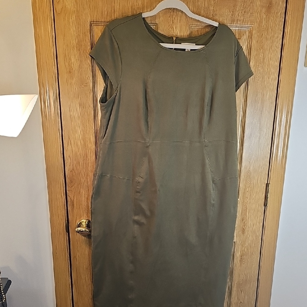 Cato Sage Green Midi Dress